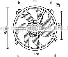 Prasco PE7554 - Fen, radiator furqanavto.az