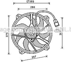 Prasco PE7556 - Fen, radiator furqanavto.az