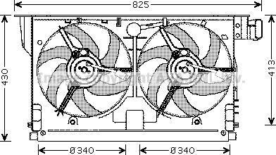 Prasco PE7519 - Fen, radiator furqanavto.az