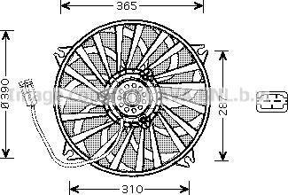 Prasco PE7535 - Fen, radiator furqanavto.az