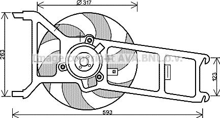 Prasco PE7536 - Fen, radiator furqanavto.az