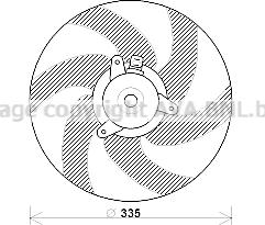 Prasco PE7533 - Fen, radiator furqanavto.az