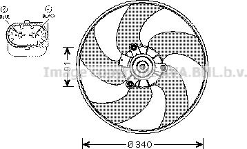 Prasco PE7522 - Fen, radiator furqanavto.az