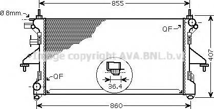 Prasco PEA2305 - Radiator, mühərrikin soyudulması furqanavto.az