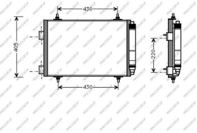 Prasco PG420C003 - Kondenser, kondisioner furqanavto.az