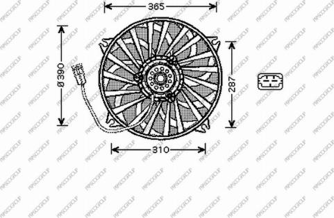 Prasco PG059F002 - Fen, radiator furqanavto.az