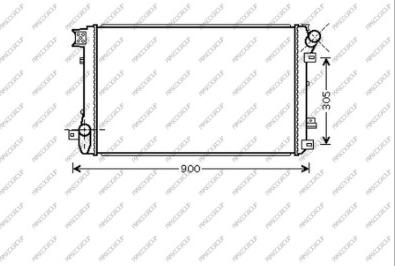 Prasco RN952R004 - Radiator, mühərrikin soyudulması furqanavto.az