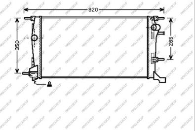 Prasco RN424R001 - Radiator, mühərrikin soyudulması furqanavto.az