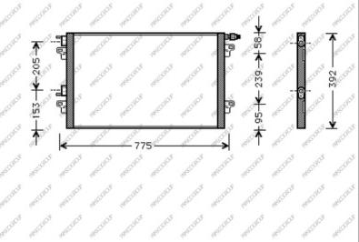 Prasco RN084C001 - Kondenser, kondisioner furqanavto.az