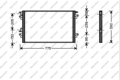 Prasco RN085C001 - Kondenser, kondisioner furqanavto.az