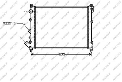 Prasco RN082R004 - Radiator, mühərrikin soyudulması furqanavto.az