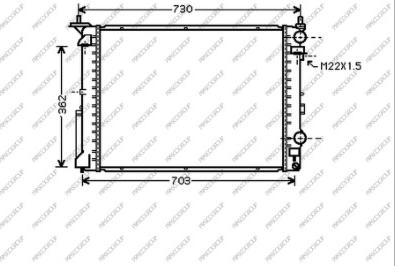 Prasco RN082R006 - Radiator, mühərrikin soyudulması furqanavto.az