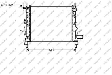 Prasco RN025R004 - Radiator, mühərrikin soyudulması furqanavto.az