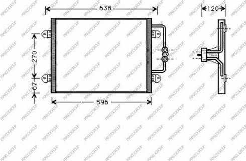 Prasco RN026C001 - Kondenser, kondisioner furqanavto.az