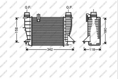 Prasco RN308N002 - Intercooler, şarj cihazı furqanavto.az