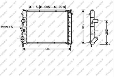 Prasco RN320R006 - Radiator, mühərrikin soyudulması furqanavto.az