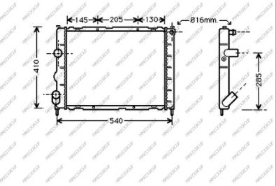 Prasco RN320R008 - Radiator, mühərrikin soyudulması furqanavto.az