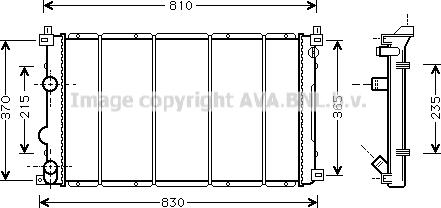 Prasco RT2361 - Radiator, mühərrikin soyudulması furqanavto.az