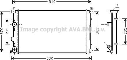 Prasco RT2322 - Radiator, mühərrikin soyudulması furqanavto.az