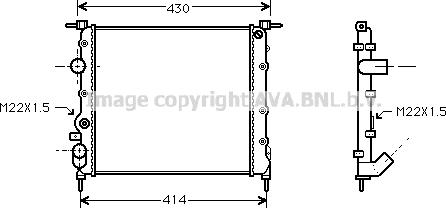 Prasco RT2260 - Radiator, mühərrikin soyudulması furqanavto.az