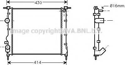 Prasco RT2261 - Radiator, mühərrikin soyudulması furqanavto.az