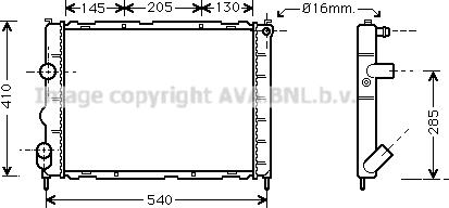 Prasco RT2268 - Radiator, mühərrikin soyudulması furqanavto.az