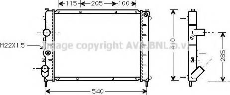 Prasco RT2231 - Radiator, mühərrikin soyudulması furqanavto.az