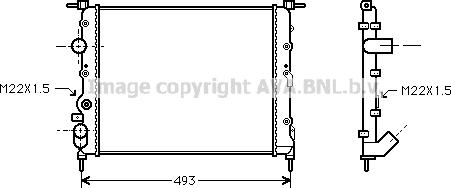 Prasco RTA2197 - Radiator, mühərrikin soyudulması furqanavto.az