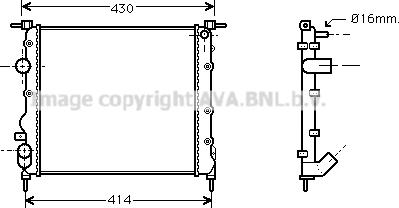 Prasco RTA2261 - Radiator, mühərrikin soyudulması furqanavto.az