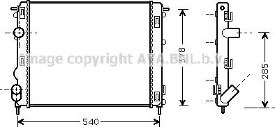 Prasco RTA2270 - Radiator, mühərrikin soyudulması furqanavto.az