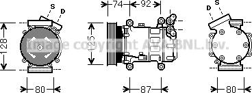 Prasco RTK452 - Kompressor, kondisioner furqanavto.az