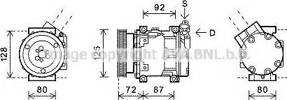 Prasco RTK468 - Kompressor, kondisioner furqanavto.az