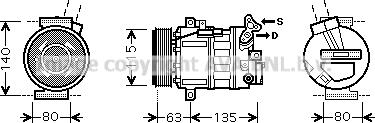 Prasco RTK486 - Kompressor, kondisioner furqanavto.az