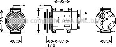 Prasco RTK434 - Kompressor, kondisioner furqanavto.az