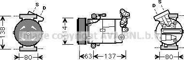 Prasco RTK437 - Kompressor, kondisioner furqanavto.az