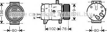 Prasco RTK069 - Kompressor, kondisioner furqanavto.az