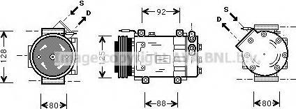 Prasco RTK039 - Kompressor, kondisioner furqanavto.az