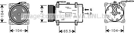 Prasco RTK038 - Kompressor, kondisioner furqanavto.az