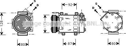 Prasco RTK079 - Kompressor, kondisioner furqanavto.az