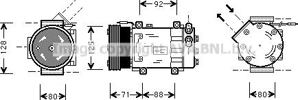 Prasco RTK127 - Kompressor, kondisioner furqanavto.az