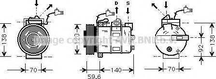 Prasco SBK065 - Kompressor, kondisioner furqanavto.az