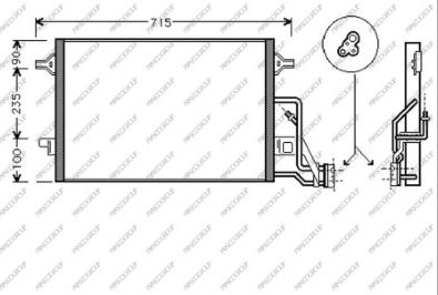 Prasco SK418C001 - Kondenser, kondisioner furqanavto.az