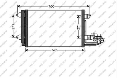 Prasco SK024C002 - Kondenser, kondisioner furqanavto.az