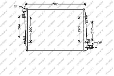 Prasco SK024R007 - Radiator, mühərrikin soyudulması furqanavto.az