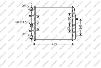 Prasco SK320R001 - Radiator, mühərrikin soyudulması furqanavto.az