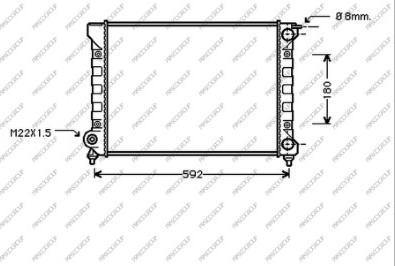 Prasco ST043R018 - Radiator, mühərrikin soyudulması furqanavto.az