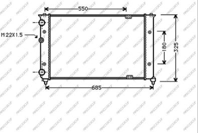 Prasco ST027R008 - Radiator, mühərrikin soyudulması furqanavto.az