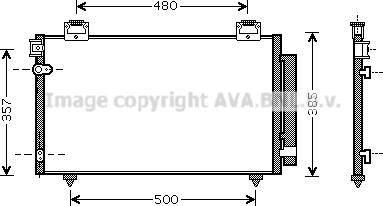 Prasco TO5392D - Kondenser, kondisioner furqanavto.az