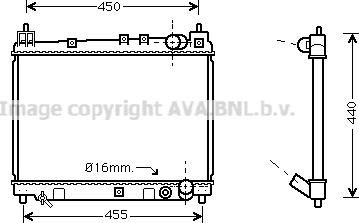 Prasco TO2258 - Radiator, mühərrikin soyudulması furqanavto.az