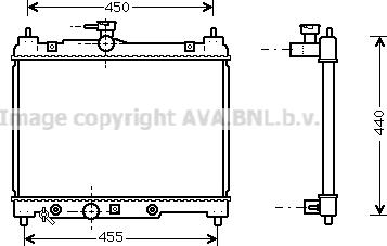 Prasco TO2287 - Radiator, mühərrikin soyudulması furqanavto.az